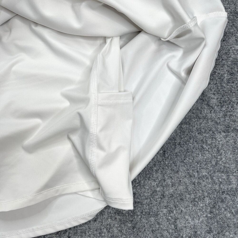 Tommy Bahama Tennis Flounce Skort Skirt Womens Medium Media Pocket UPF 50 White - Picture 5 of 7
